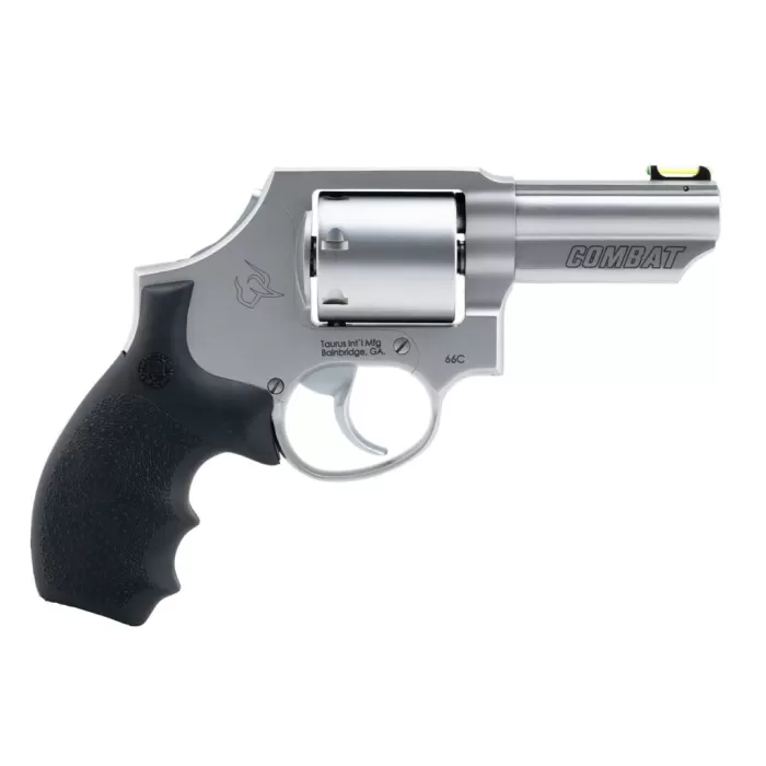 TAURUS 66 Combat .357 Mag/.38 Special +P 3in 7rd Matte Stainless Revolver (2-66039C-HG)