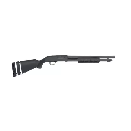 Mossberg 50799 590A1 12 Gauge Pump 3" 6+1 18.50" Black Parkerized Heavy Walled Barrel, M-LOK Forend, Black Parkerized Steel Drilled & Tapped Receiver, Fixed Black Synthetic Stock, Cylinder Bore Choke