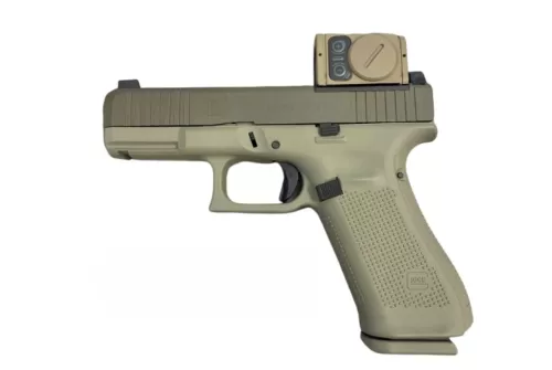 Glock 45 MOS 9mm 17rd Pistol w/Aimpoint ACRO, "Debo" Green - PA455S204NODGAC
