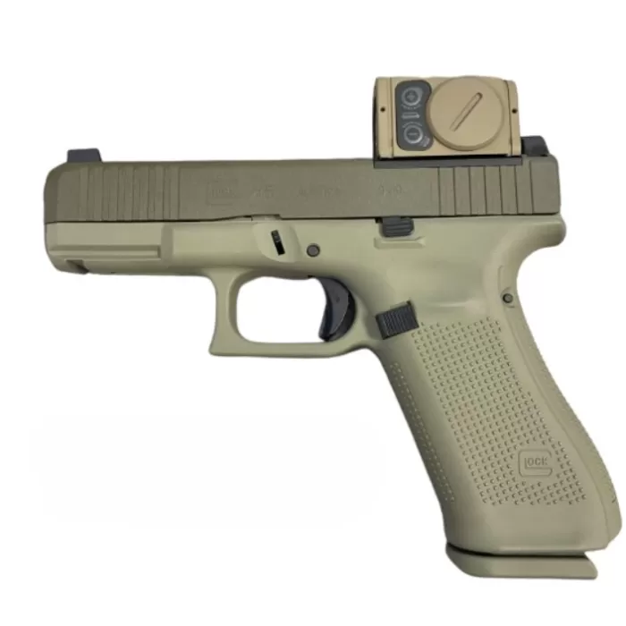 Glock 45 MOS 9mm 17rd Pistol w/Aimpoint ACRO, "Debo" Green - PA455S204NODGAC