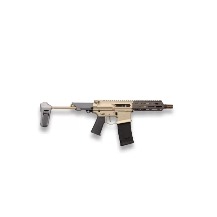 Q Honey Badger Pistol .300 BLK, 7" Barrel, Pistol Brace, 30 rnd - FDE [MPN:HB-300BLK-7IN-PISTOL-G]