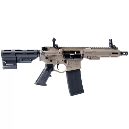 ATI ATIGAX5567MLCFDE30 Alpha Maxx  5.56 NATO 30+1 7.50" Black Threaded Barrel, Flat Dark Earth Receiver w/Picatinny Rail, M-LOK Handguard, Black Polymer Brace, A2 Grip