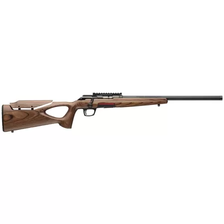Winchester Repeating Arms 525228102 Xpert Target 22 LR 10+1 18" Matte Black Threaded Bull Barrel, Matte Black Picatinny Rail Steel Receiver, Brown Adj Comb & LOP Thumbhole Laminate Stock