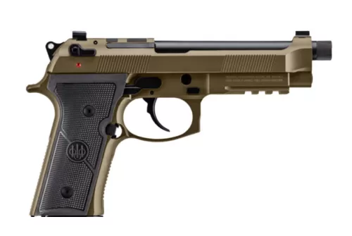 Beretta USA JS92M9A4GBRZ18 M9A4 Overlanding Full Size Frame 9mm Luger 18+1 5.10" Black Threaded Barrel, Nomad Bronze Cerakote Steel Optic Ready/Serrated Slide, Nomad Bronze Cerakote Aluminum Frame w/B