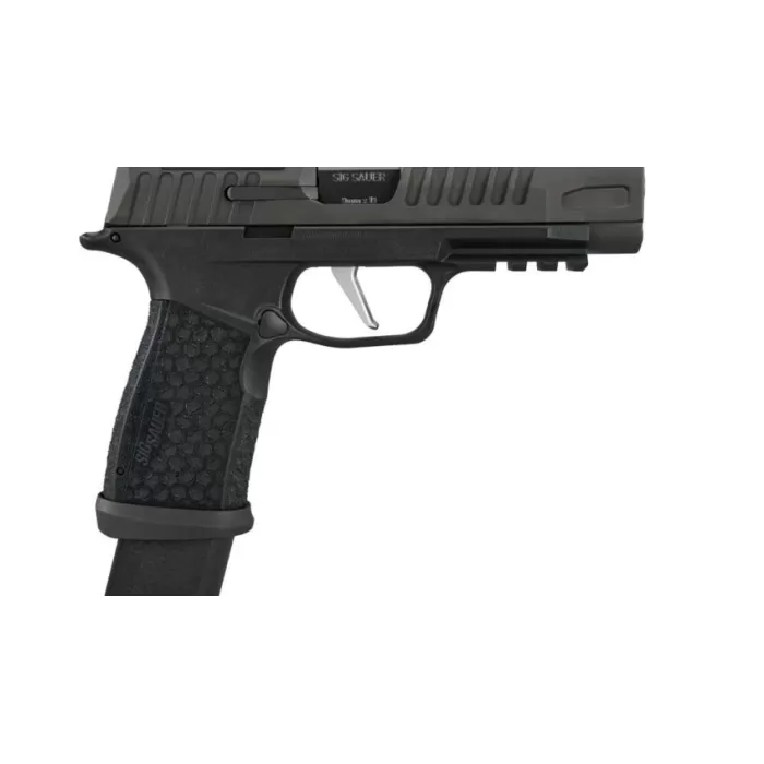 Sig Sauer 365XF9BFORXSL P365 Fuse w/Optic Compact 9mm Luger 21+1 4.30" Black DLC Barrel, Black Nitron Stainless Steel Serrated w/Optic Slide, Black DLC Stainless Steel Frame w/Beavertail & Picatinny R