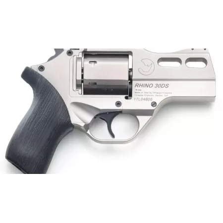 Chiappa Firearms 340.341 Rhino 30DS Small 10mm Auto 6 Shot 3" Black Anodized Picatinny Rail/Vent Rib Barrel, Black Cylinder Black Anodized Aluminum Frame w/Picatinny Rail, Walnut Grip