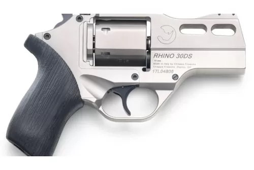 Chiappa Firearms 340.341 Rhino 30DS Small 10mm Auto 6 Shot 3" Black Anodized Picatinny Rail/Vent Rib Barrel, Black Cylinder Black Anodized Aluminum Frame w/Picatinny Rail, Walnut Grip