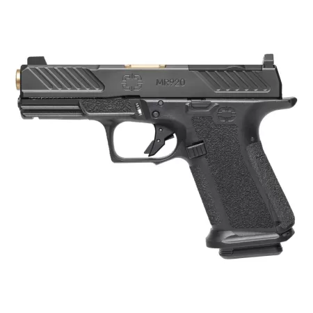 SHADOW SYSTEMS MR920 9mm 4.5in 15rd Black/Bronze White Dot Unthreaded Pistol (SS-1005-SM25)