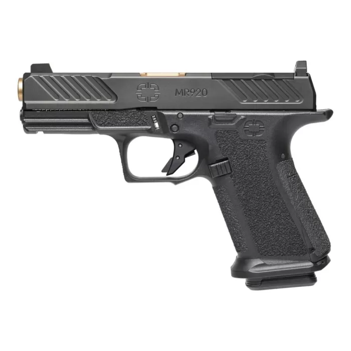 SHADOW SYSTEMS MR920 9mm 4.5in 15rd Black/Bronze White Dot Unthreaded Pistol (SS-1005-SM25) SHADOW SYSTEMS MR920 9mm 4.5in 15rd Black/Bronze White Dot Unthreaded Pistol (SS-1005-SM25)