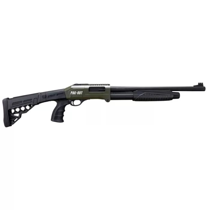ROCK ISLAND ARMORY Pak Out Long 12ga 20in 4rd Pump-Action Shotgun (PAK-OUT-L)