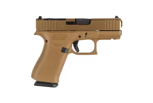 Glock 43X MOS 3.41" 9mm 10rd Pistol, Coyote - UX435Z201FRMOSK