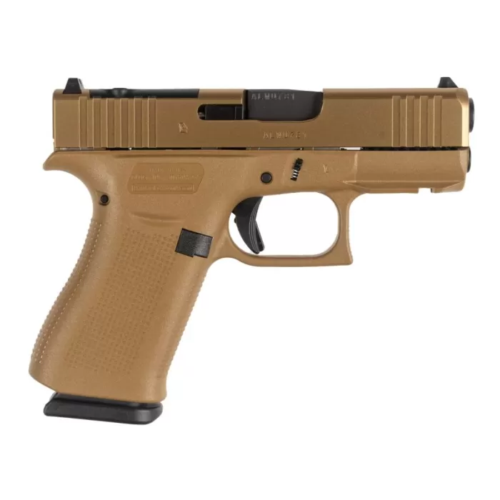 Glock 43X MOS 3.41" 9mm 10rd Pistol, Coyote - UX435Z201FRMOSK