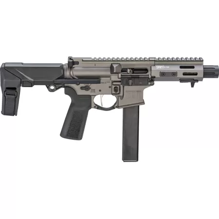SPRINGFIELD ARMORY Saint Victor 9mm 5.5in 32rd Tungsten Gray Cerakote Rifle with SB Tactical PDW Brace (STV95509T-PDW)
