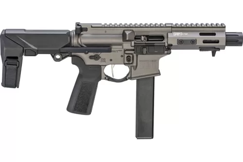SPRINGFIELD ARMORY Saint Victor 9mm 5.5in 32rd Tungsten Gray Cerakote Rifle with SB Tactical PDW Brace (STV95509T-PDW)
