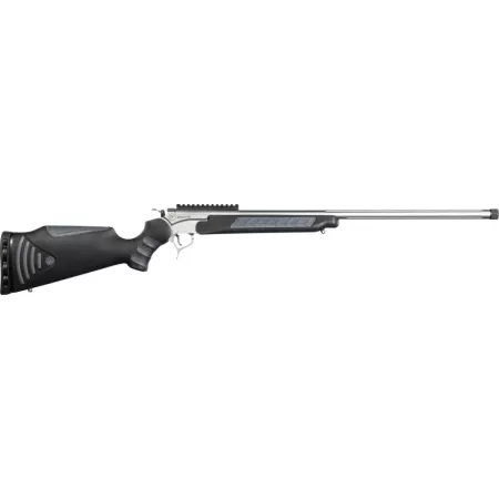 Thompson Center Arms, LLC 8243R Encore ProHunter 350 Legend 1rd 26" Stainless Fluted Threaded Barrel, Stainless Steel Drilled & Tapped Receiver, Black FlexTech Synthetic Stock