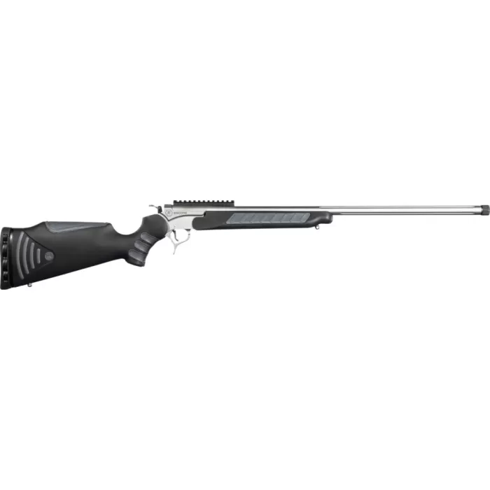 Thompson Center Arms, LLC 8243R Encore ProHunter 350 Legend 1rd 26" Stainless Fluted Threaded Barrel, Stainless Steel Drilled & Tapped Receiver, Black FlexTech Synthetic Stock