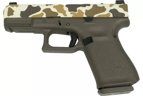 Glock 19 V Fixed Sights 9mm Duck Camo Cerakote Pistol