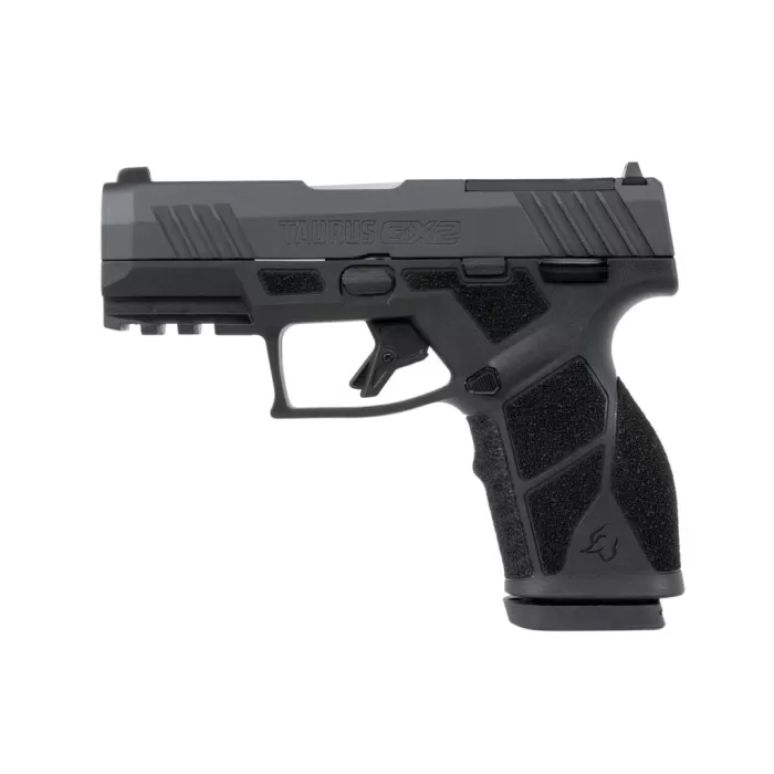 Taurus GX2 TORO 9mm 3.38'' Bbl Fixed Front Adj Rear Sights Striker SAO Poly Grip MIL-STD-1913 Rail Cyan/Stainless Pistol w/(1) 13rd Mag 1-GX2P939C