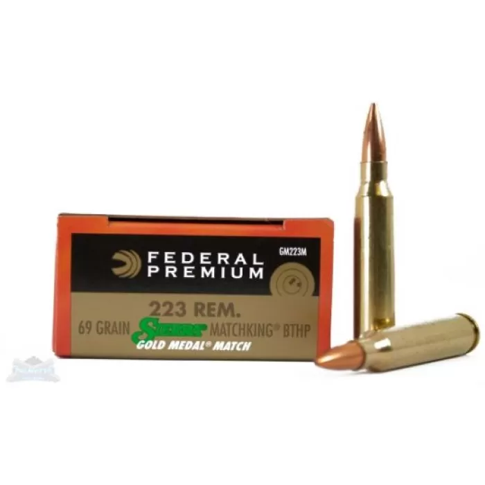 Federal Gold Medal .223 Rem 69-Grain 20-Rounds BTHP Federal Gold Medal .223 Rem 69-Grain 20-Rounds BTHP