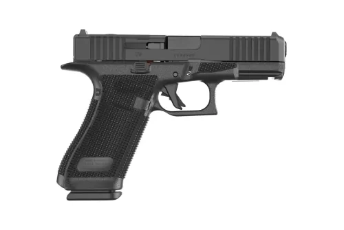 Glock U64550201 G45 Gen6 Crossover Frame 9mm Luger 10+1 4.02" Black GMB Barrel, Black nDLC Steel Optic Ready/Serrated Slide, Black Polymer Frame w/Accessory Rail, Interchangeable Backstrap Grip, Ambid