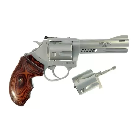 Charter Arms Mag Pug/Pit Bull Handgun .357 Mag/9mm Luger 5rd Capacity 4.2" Barrel Stainless Walnut