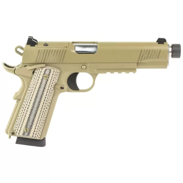 TISAS 1911 Raider 45ACP 5in 8rd Threaded FDE Single Action Pistol (10100565)