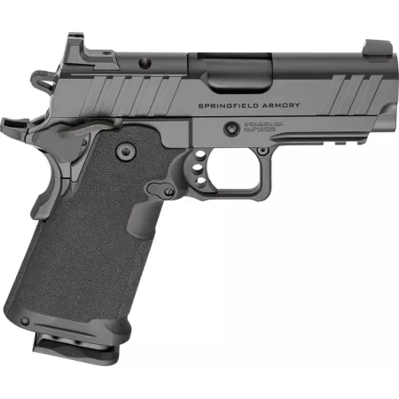 Springfield Armory PH9114AOS 1911 DS Prodigy Sub-Compact Frame 9mm Luger 18+1 3.50" Black DLC Match Grade Barrel, Black Cerakote Carbon Steel Optic Ready/Serrated Slide & Frame w/Beavertail & Picatinn
