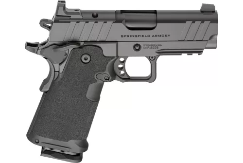 Springfield Armory PH9114AOS 1911 DS Prodigy Sub-Compact Frame 9mm Luger 18+1 3.50" Black DLC Match Grade Barrel, Black Cerakote Carbon Steel Optic Ready/Serrated Slide & Frame w/Beavertail & Picatinn