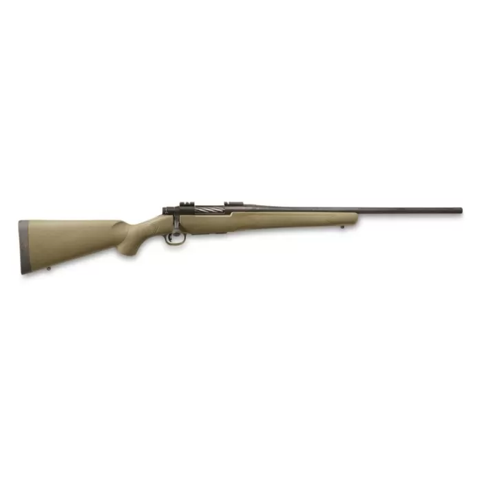 Mossberg 28080 Patriot  450 Bushmaster 4+1 20" Matte Blued Threaded Barrel, OD Green Synthetic Stock