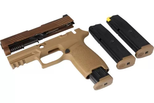 SIG Sauer P320 M18 Caliber X-Change Kit 9mm Coyote Tan Pistol