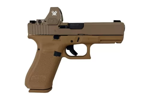 Glock 19X V Crossover 9mm Flat Dark Earth Pistol with Vortex Defender