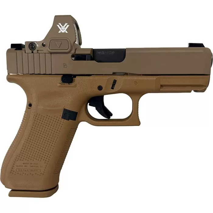 Glock 19X V Crossover 9mm Flat Dark Earth Pistol with Vortex Defender