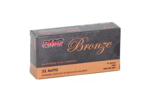 PMC 32A Bronze 32 ACP 71 gr Full Metal Jacket (FMJ) 50 Bx