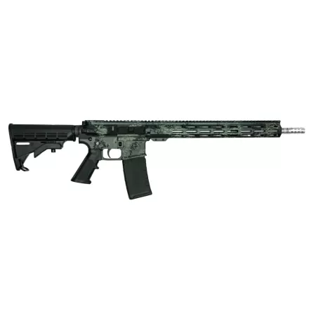 Great Lakes Firearms GLFA AR-15 Style .223 Wylde Lichen Grey/Stainless Rifle Knife Bundle