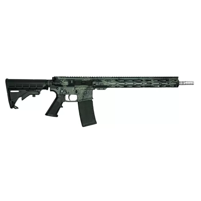 Great Lakes Firearms GLFA AR-15 Style .223 Wylde Lichen Grey/Stainless Rifle Knife Bundle