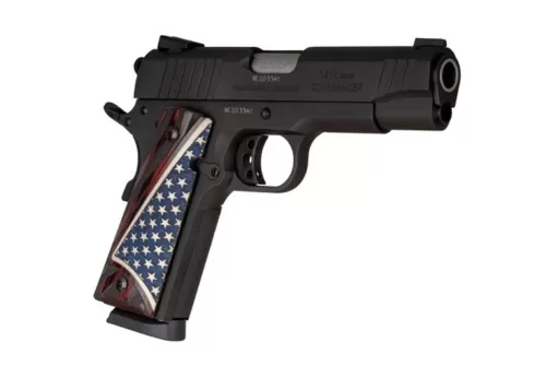 Taurus 1911 Com. .45Acp 4.25" FS Black W.Us Flag G 11911COMUSGR1