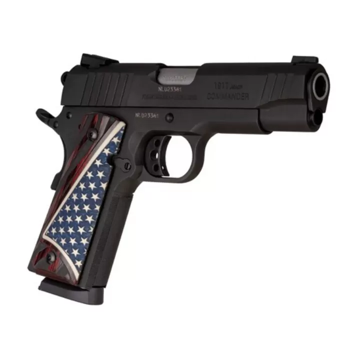 Taurus 1911 Com. .45Acp 4.25" FS Black W.Us Flag G 11911COMUSGR1 Taurus 1911 Com. .45Acp 4.25" FS Black W.Us Flag G 11911COMUSGR1
