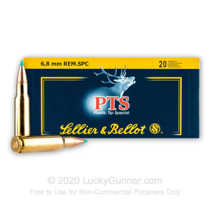 Sellier & Bellot - 6.8mm Rem SPC - 110 Grain - PTS - 600 Rounds Sellier & Bellot - 6.8mm Rem SPC - 110 Grain - PTS - 600 Rounds