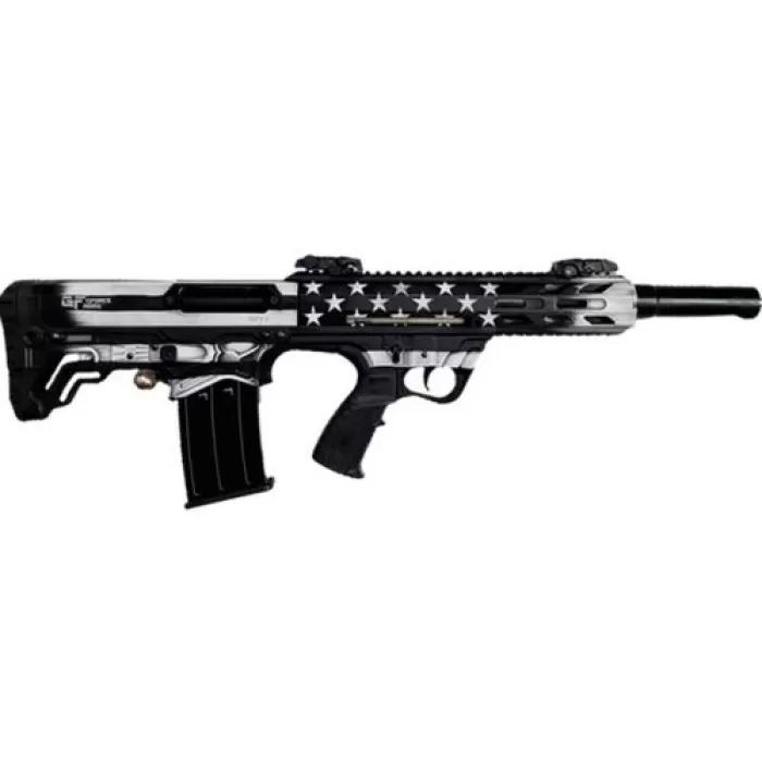 G-Force Arms GFY-1 Bullpup Shotgun 12ga 18.5 in. USA Black and White 5rd - 5 Rounds, 20