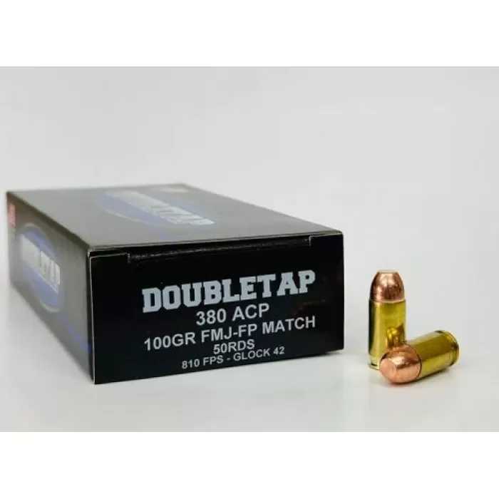 Doubletap 380 Acp Match 100Gr Fmj-Rn 50/Bx 380ACP100FMJ Doubletap 380 Acp Match 100Gr Fmj-Rn 50/Bx 380ACP100FMJ