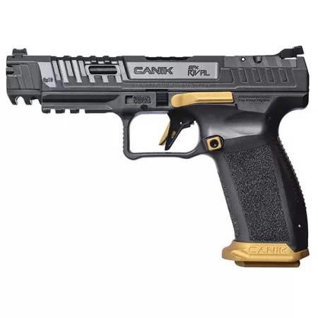 Canik 55 SFX RIVAL 18RD 9MM 5IN RED FIBER OPTIC SIGHT Canik 55 RIVAL GREY PLASTIC CASE AND ACCESSORIES INC