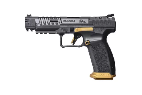 Canik 55 SFX RIVAL 18RD 9MM 5IN RED FIBER OPTIC SIGHT Canik 55 RIVAL GREY PLASTIC CASE AND ACCESSORIES INC