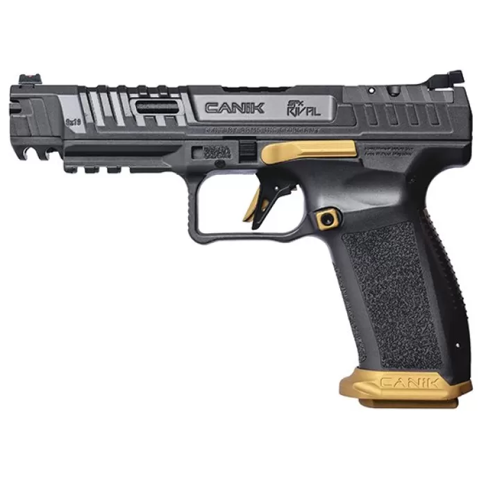 Canik 55 SFX RIVAL 18RD 9MM 5IN RED FIBER OPTIC SIGHT Canik 55 RIVAL GREY PLASTIC CASE AND ACCESSORIES INC