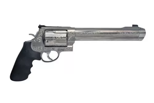 Smith & Wesson Model 500 Engraved .500 Mag Satin Stainless Steel Revolver
