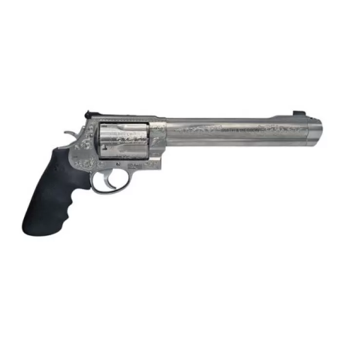Smith & Wesson Model 500 Engraved .500 Mag Satin Stainless Steel Revolver