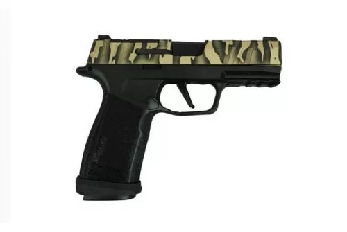 SIG Sauer P365 XMACRO TACOPS Custom Tiger Striped Slide 9mm Tiger Striped Pistol