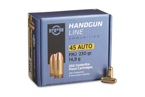 Prvi Partizan 45 ACP Auto Ammo 230 Grain Full Metal Jacket 200 Rounds Box