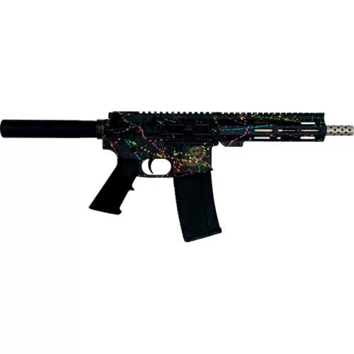 Great Lakes Firearms Ar15 Pistol .223 Wylde 7.5" S/S Bbl Splatter Black GL15223SSP S-BLK Great Lakes Firearms Ar15 Pistol .223 Wylde 7.5" S/S Bbl Splatter Black GL15223SSP S-BLK