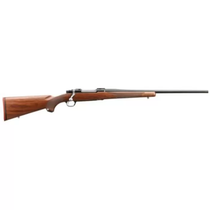 Ruger M77 Hawkeye Standard .30-06 Springfield 22 Inch Satin Blue Finish Barrel American Walnut Stock No Sights 4 Rounds