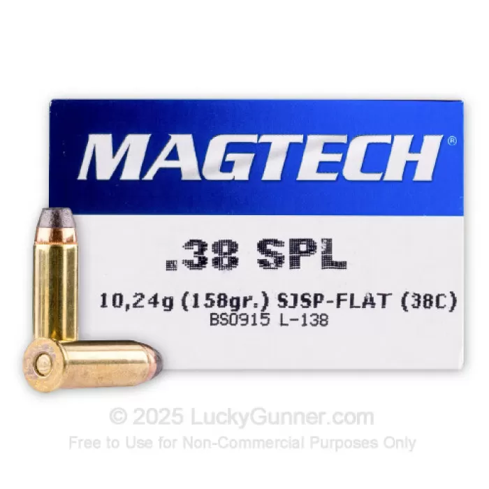 Magtech - 38 Special - 158 Grain - SJSP Flat - 1000 Rounds